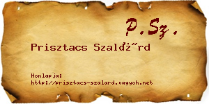 Prisztacs Szalárd névjegykártya